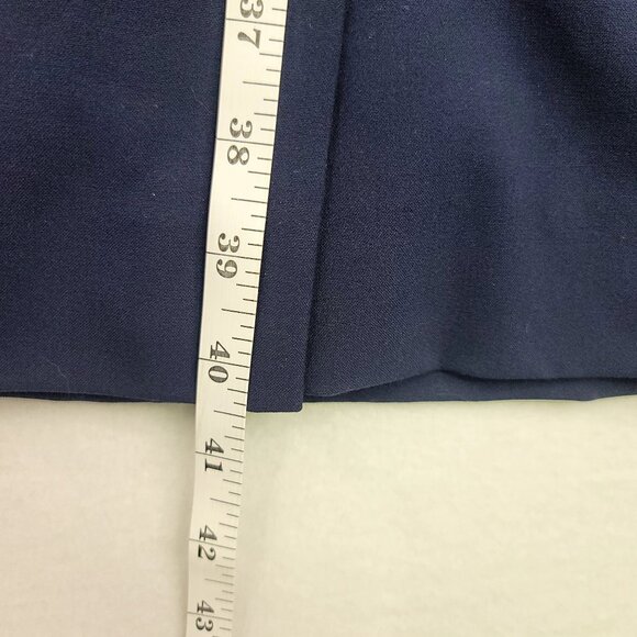 Tahari Arthur S. Levine Navy Short Sleeve Sheath Dress Gold Back Zipper 22W - Picture 11 of 11